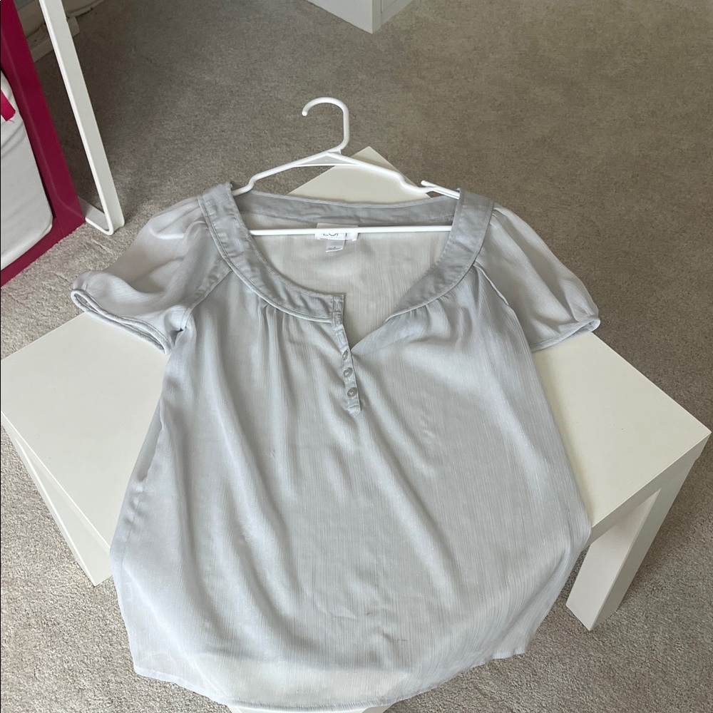 Apt. 9 Light Gray Women's Blouse